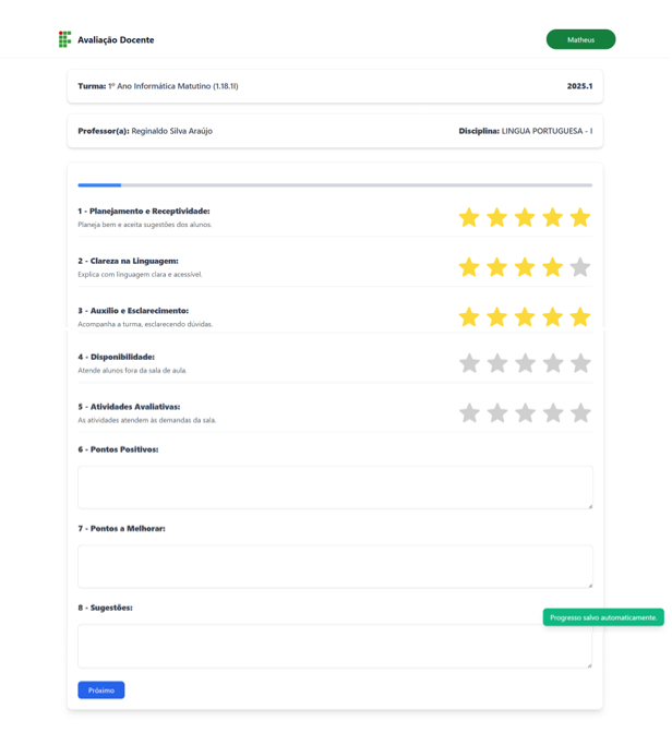 Ilustração do sistema